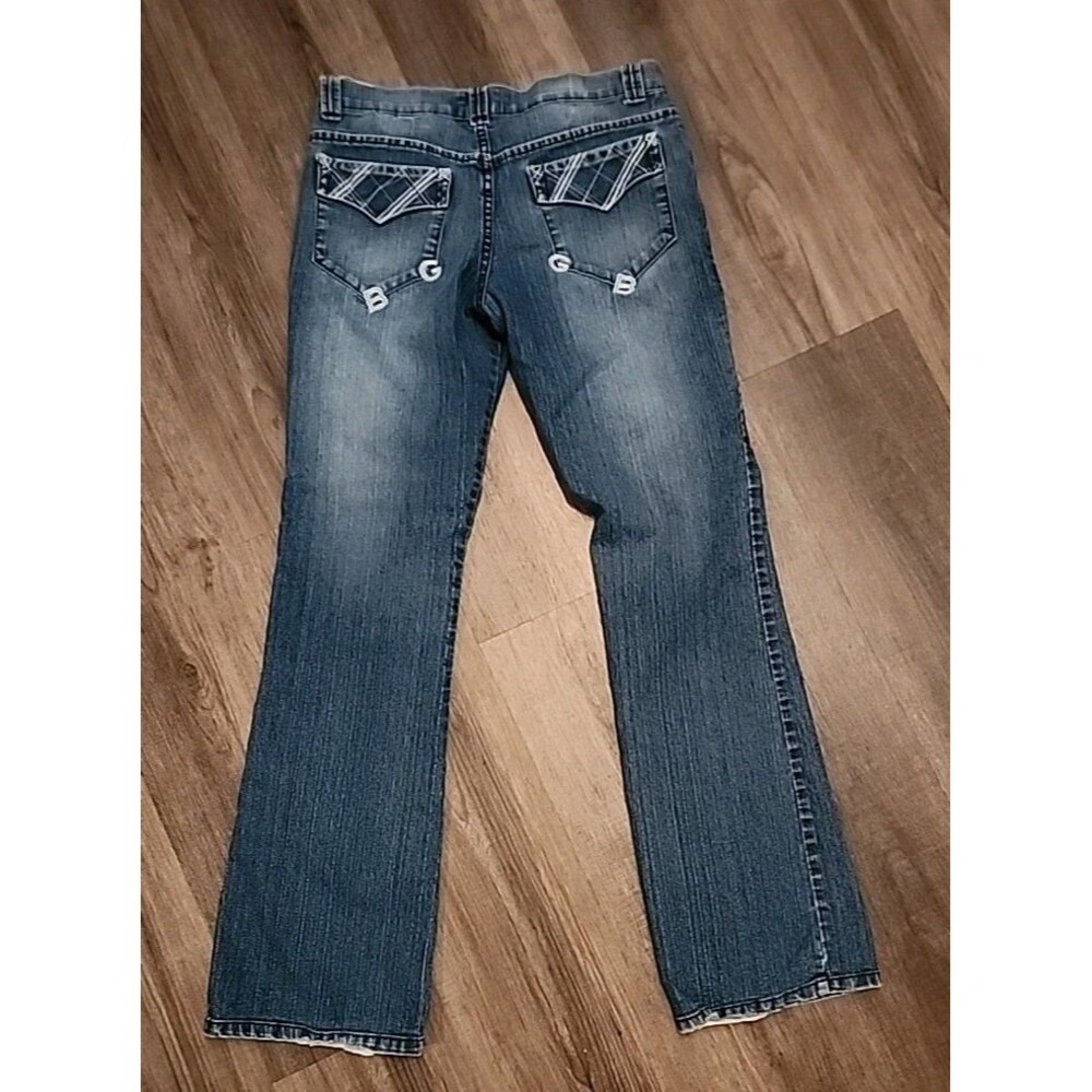 Vintage Bad Girl Jeans 7 Straight 29x30 Distressed Y2k Retro - Picture 12 of 14